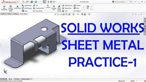 solidworks sheet metal tutorial pdf|solidworks sheet metal practice exercises.